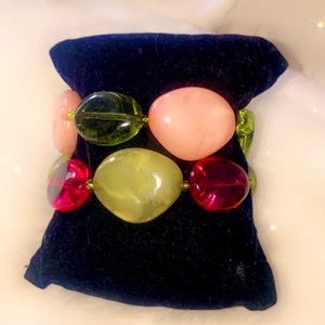 🌺🌸🌼Beets and jade bracelet